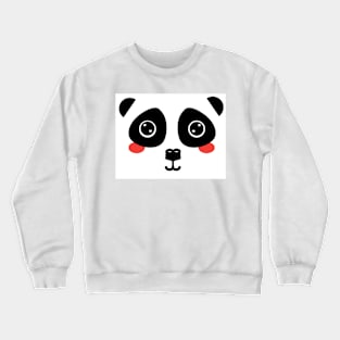 Panda Face Crewneck Sweatshirt